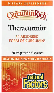 Natural Factors, CurcuminRich, Theracurmin, 30 mg, 30 pflanzliche Kapseln