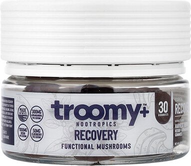 Troomy Nootropics, Recovery, Functional Mushrooms Gummies, Harvest Berry Acai, 30 Gummies, 4.76 oz (135 g)