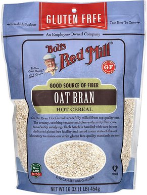 Bob's Red Mill, Oat Bran Hot Müsli, Haferkleie-Hot-Cereal, glutenfrei, 454 g (1 lb.)