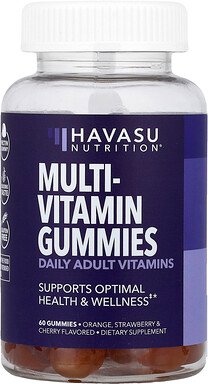 Havasu Nutrition, Multivitamin Gummies, Multivitamin-Fruchtgummis, Orange, Erdbeere und Kirsche, 60 Fruchtgummis