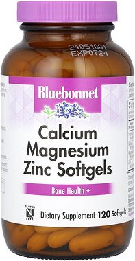 Bluebonnet Nutrition, Calcium-Magnesium-Zink, 120 Weichkapseln