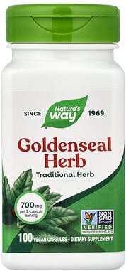 Nature's Way, Yellowseal Herb, Gelbwurzel, 100 vegane Kapseln (350 mg pro Kapsel)