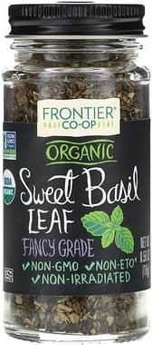 Frontier Co-op, Organic Sweet Basil Leaf, Bio-Süßbasilikumblatt, Fancy Grade, 16 g (0,56 oz.)