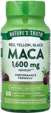 Nature's Truth, Maca, 1.600 mg, 60 Kapseln mit schneller Freisetzung