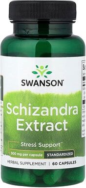 Swanson, Schizandra-Extrakt, standardisiert, 500 mg, 60 Kapseln