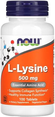 NOW Foods, L-Lysin, 500 mg, 100 Tabletten