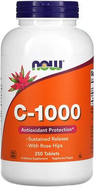 NOW Foods, C-1000, 250 Tabletten
