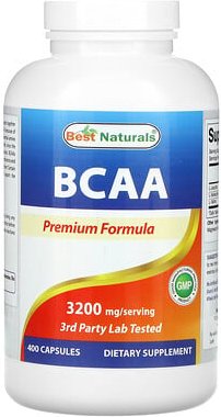 Best Naturals, BCAA, 400 Kapseln