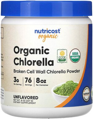 Nutricost, Bio-Chlorella, geschmacksneutral, 227 g (8 oz.)