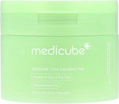 Medicube, Exosome Cica Calming Pad, beruhigende Pads, 100 Pads, 150 ml (5,07 fl. oz.)