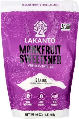 Thumbnail - Lakanto, Monkfruit Backsüße mit Erythrit, 454 g (16 oz.)