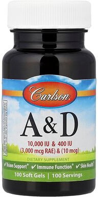 Carlson, A und D, 100 Weichkapseln