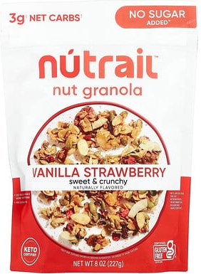 NuTrail, Nuss-Granola, Vanille-Erdbeere, 227 g (8 oz.)