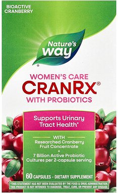Nature's Way, CranRx®, Women's Care with Probiotics, Frauenpflege mit Probiotika, 60 Kapseln