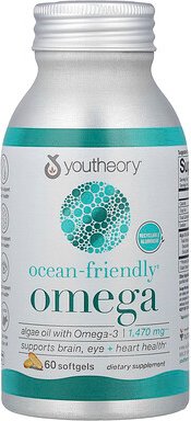 Youtheory, Ocean-Friendly Omega, Omega-3-Fischöl, 60 Weichkapseln (735 mg pro Weichkapsel)