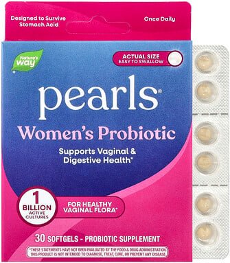Nature's Way, Pearls®, Women's Probiotic, Probiotika für Frauen, 1 Milliarde KBE, 30 Weichkapseln