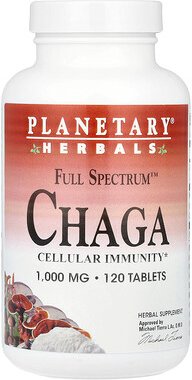 Planetary Herbals, Full Spectrum™ Chaga, 120 Tabletten
