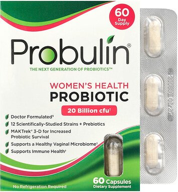 Probulin, Women's Health Probiotic, 20 Milliarden KBE, 60 Kapseln