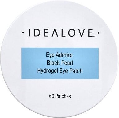 Idealove, Eye Admire Black Pearl Hydrogel, Hydrogel-Augenpads, 60 Pads