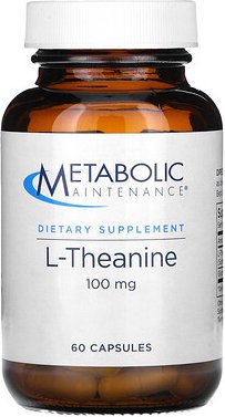 Metabolic Maintenance, L-Theanine, L-Theanin, 100 mg, 60 Kapseln