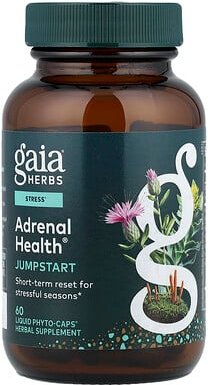 Gaia Herbs, Adrenal Health®, Starthilfe, 60 flüssige Phyto-Caps®