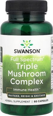 Swanson, Full Spectrum® Triple Mushroom Complex, Dreifach-Pilzkomplex, 60 Kapseln