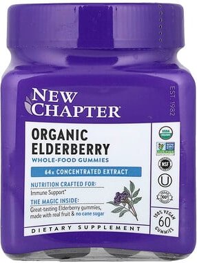 New Chapter, Bio-Holunder-Vollwert-Fruchtgummis, 60 vegane Fruchtgummis