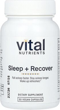 Vital Nutrients, Sleep + Regeneration, Schlaf und Erholung, 30 vegane Kapseln