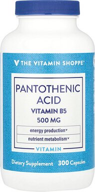 The Vitamin Shoppe, Pantothenic Acid, Pantothensäure, Vitamin B5, 300 Kapseln