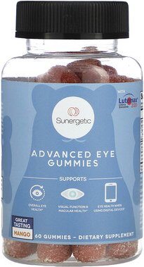 Thumbnail - Sunergetic, Advanced Eye Gummies, Mango, 60 Fruchtgummis