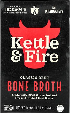 Kettle & Fire, Bone Broth, Knochenbrühe, klassisches Rindfleisch, 479 g (16,9 oz.)