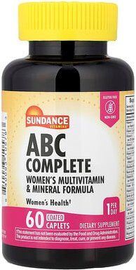 Sundance Vitamins, ABC Complete, Multivitamin- und Mineralstoffformel für Frauen, 60 überzogene Kapseln