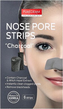 Purederm, Nose Pore Strips, Aktivkohle, 6 Streifen