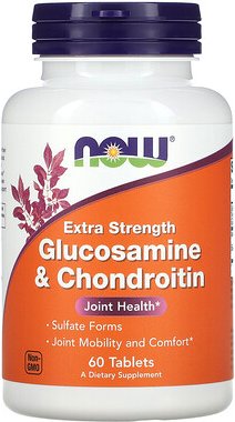 NOW Foods, Glucosamine & Chondroitin, Glucosamin und Chondroitin, 60 Tabletten