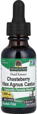 Thumbnail - Nature's Answer, Chasteberry Vitex Agnus Castus, Fluid Extract, flüssiger Mönchspfeffer-Extrakt, alkoholfrei, 2.000 mg, ...