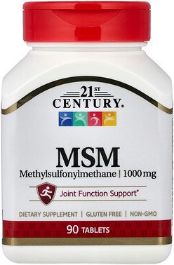 21st Century, MSM, 1.000 mg, 90 Tabletten
