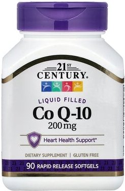 21st Century, Liquid Filled CoQ-10, CoQ10-Flüssigkapseln, 200 mg, 90 Weichkapseln