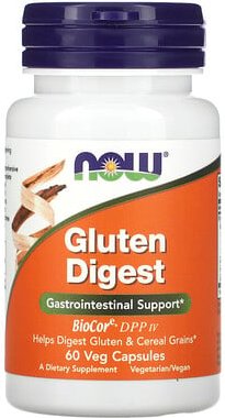 NOW Foods, Gluten Digest, Ergänzungsmittel zur Verdauungsunterstützung von Gluten, 60 pflanzliche Kapseln