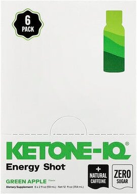 Ketone-IQ, Energy Shot, Grüner Apfel, 6 Flaschen, je 59 ml (2 fl. oz.)