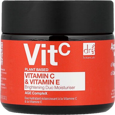 Dr. Botanicals, Vitamin C & Vitamin E, Brightening Duo Moisturizer, aufhellende Feuchtigkeitspflege im Duo, 60 ml (2 fl....