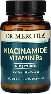 Dr. Mercola, Niacinamid Vitamin B3, 50 mg, 270 Tabletten