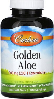 Carlson, Goldene Aloe, 100 mg, 180 Weichgels