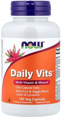 NOW Foods, Daily Vits™, Multivitamin und Mineralstoff, 120 pflanzliche Kapseln
