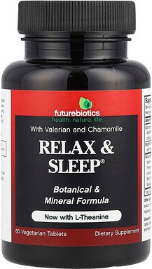 Futurebiotics, Relax & Sleep® mit L-Theanin, 60 pflanzliche Tabletten