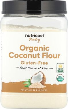 Nutricost, Pantry, Organic Coconut Flour, Bio-Kokosnussmehl, 907 g (32,4 oz.)