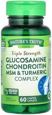 Nature's Truth, Glucosamine Chondroitin MSM & Turmeric Complex, Glucosamin-Chondroitin-MSM- und Kurkuma-Komplex, dreifac...