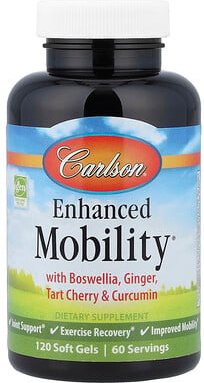Carlson, Enhanced Mobility® mit Weihrauch, Ingwer, Sauerkirsche und Kurkumin, 120 Weichkapseln