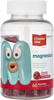 Chapter One, Magnesium Gummies, Magnesium-Fruchtgummis, Himbeere, 60 Fruchtgummis (50 mg pro Fruchtgummi)