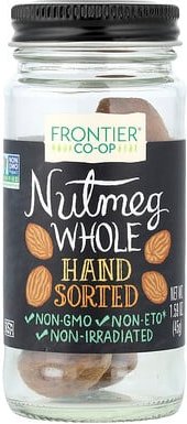 Frontier Co-op, Muskatnuss, ganz, 45 g (1,59 oz.)