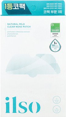 ilso, Natural Mild Clear Nose Patch, natürliche, milde und klare Nasenpflaster, 10 Pflaster